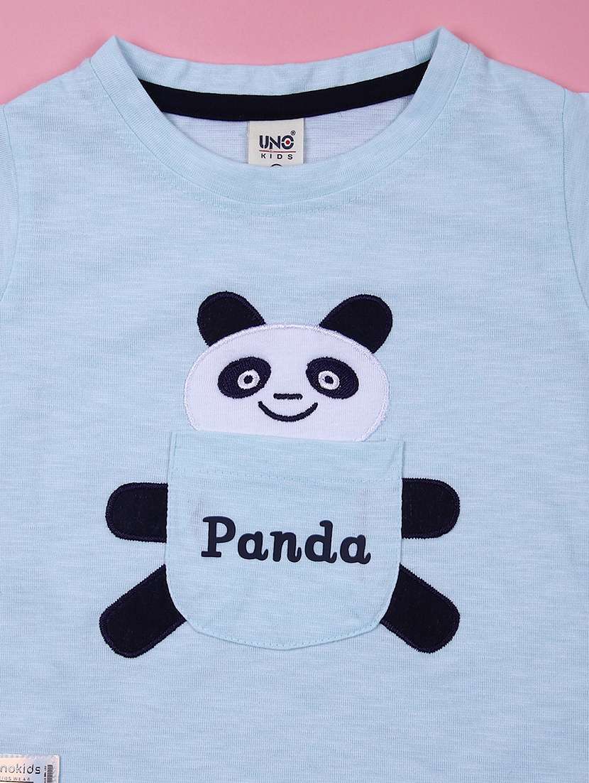 boys printed t-shirt & shorts casual wear set - 21873579 -  Standard Image - 2