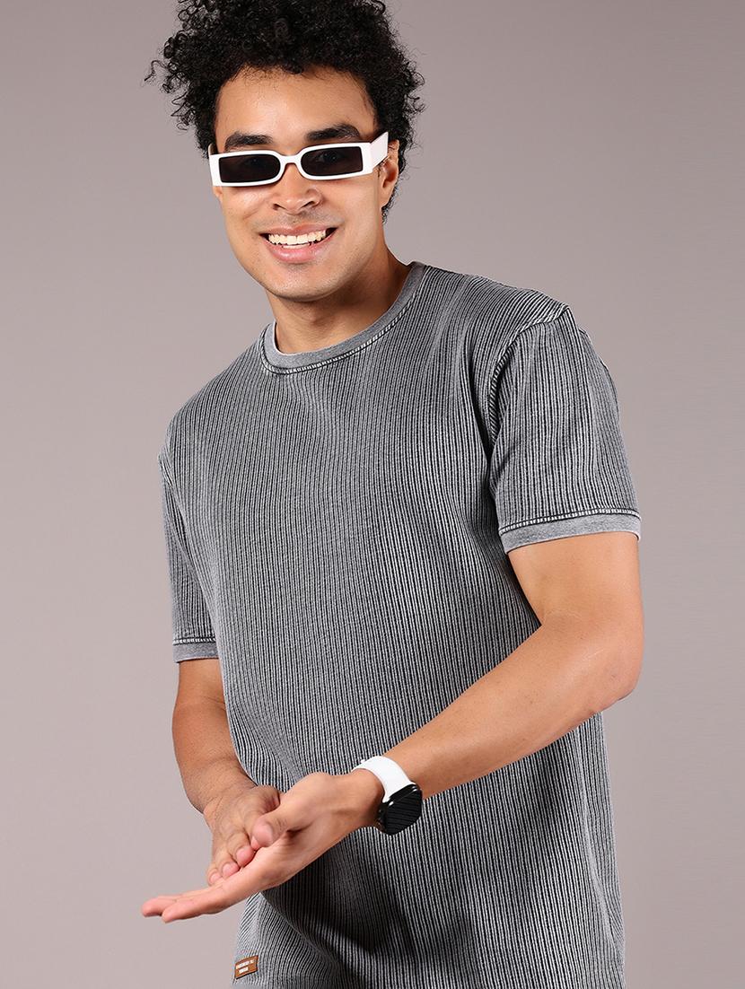 men self design short sleeve regular fit t-shirt - 21873627 - Zoom Image - 0