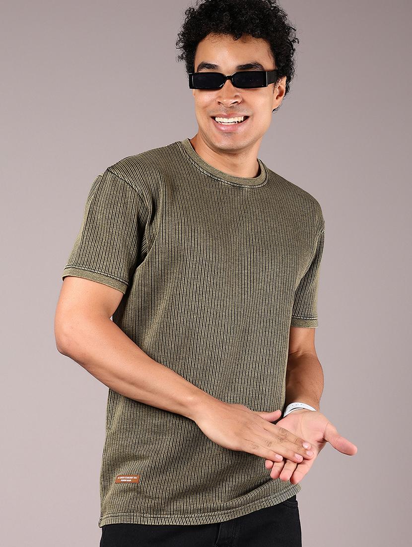 men self design short sleeve regular fit t-shirt - 21873633 - Zoom Image - 0
