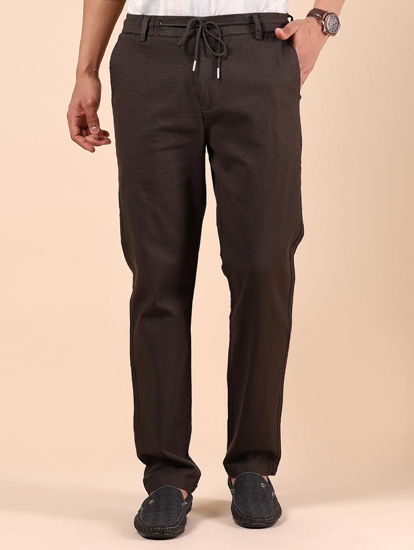 men solid mid rise straight fit chinos - 21873671 - Zoom Image - 0