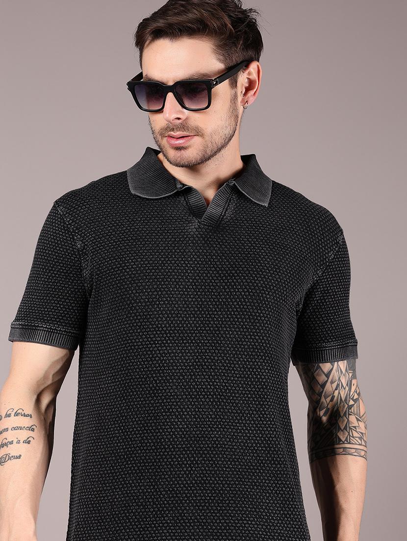 men self design short sleeve regular fit polo t-shirt - 21873681 - Zoom Image - 0