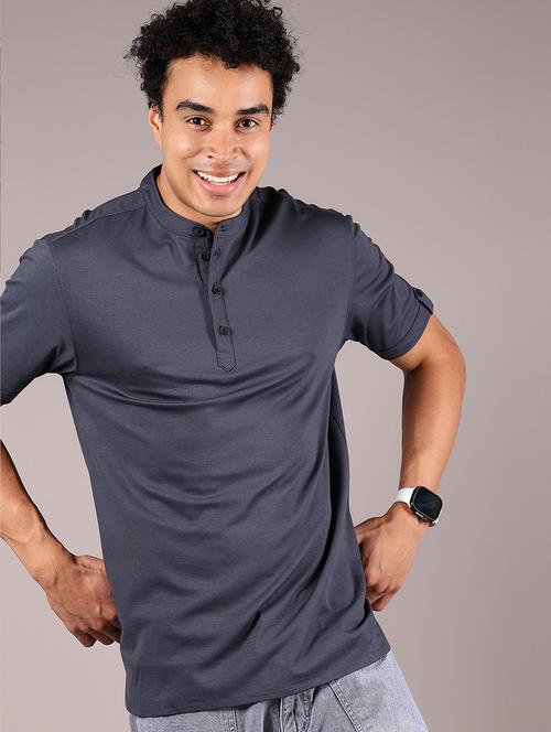 men solid short sleeve regular fit t-shirt - 21873685 - Standard Image - 0