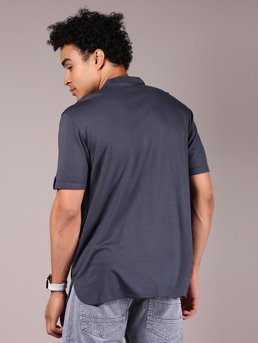 men solid short sleeve regular fit t-shirt - 21873685 - Standard Image - 2
