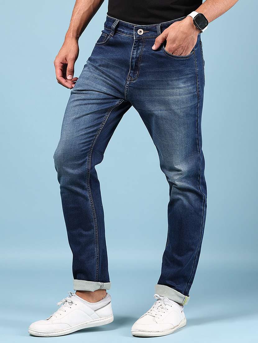 men solid mid rise slim fit jean - 21873807 -  Standard Image - 2
