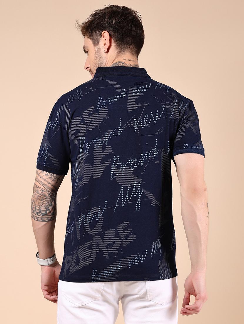 men printed short sleeve regular fit polo t-shirt - 21873810 - Standard Image - 2
