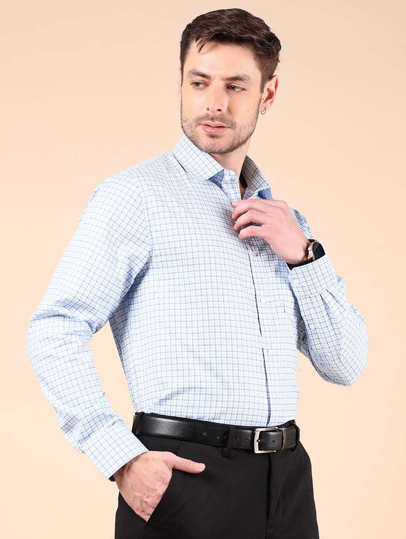 men checkered long sleeve formal shirt - 21873838 -  Standard Image - 2
