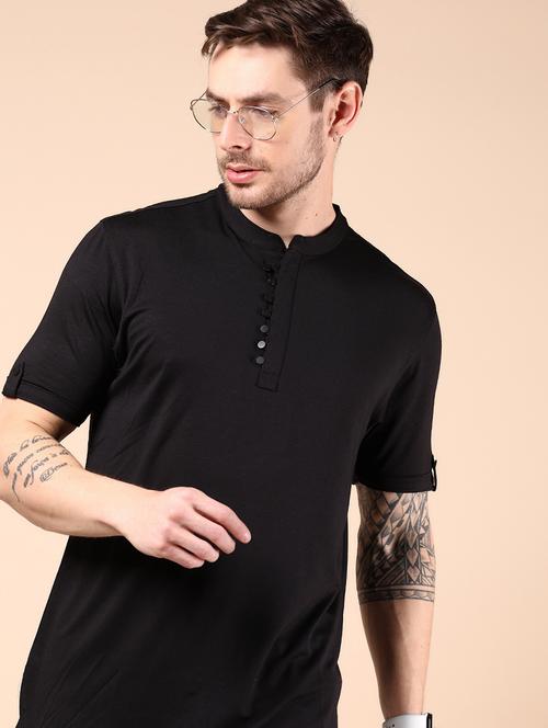 men solid short sleeve regular fit t-shirt - 21873892 - Standard Image - 0