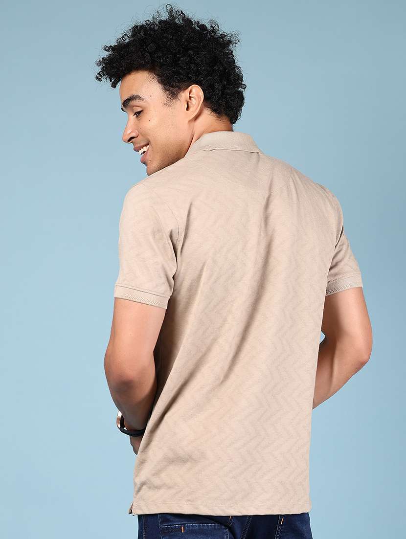 men printed short sleeve regular fit polo t-shirt - 21873913 -  Standard Image - 2