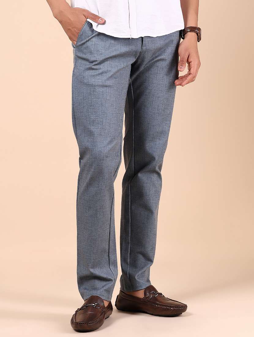 men solid mid rise straight fit chinos - 21874000 - Standard Image - 2