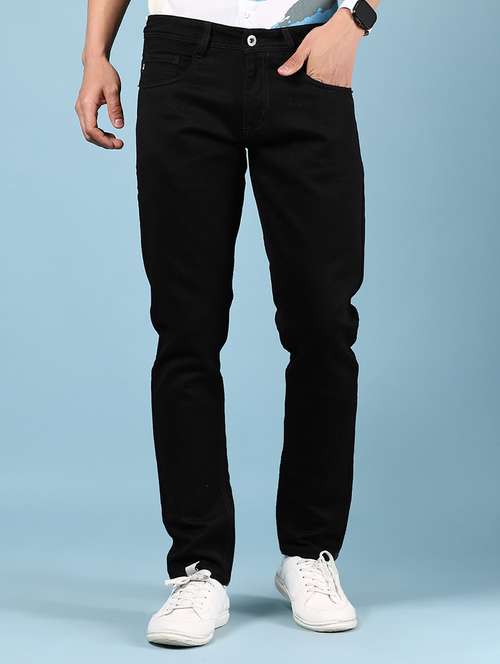 men solid mid rise slim fit jean - 21874001 - Standard Image - 0