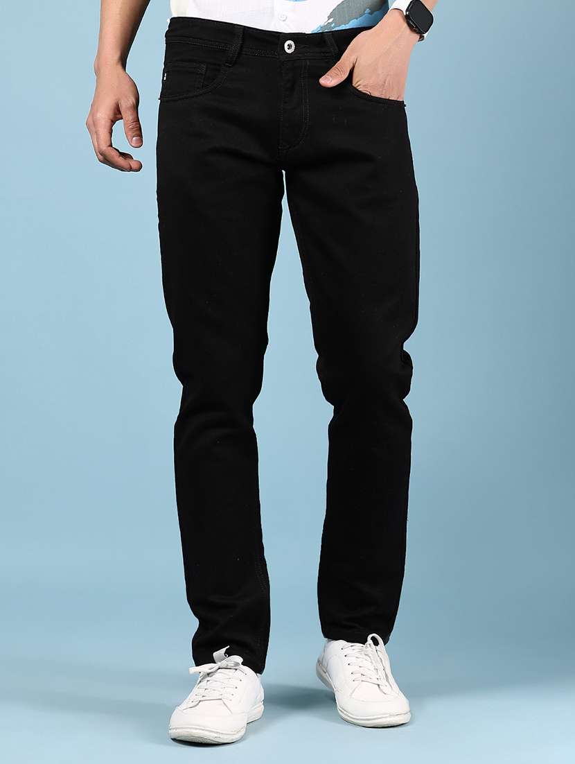 men solid mid rise slim fit jean - 21874001 - Zoom Image - 0