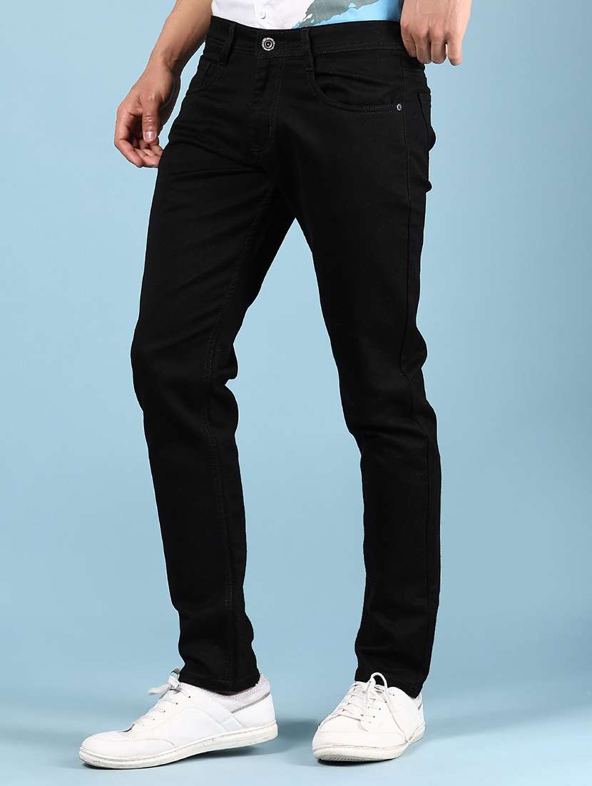 men solid mid rise slim fit jean - 21874001 - Standard Image - 2