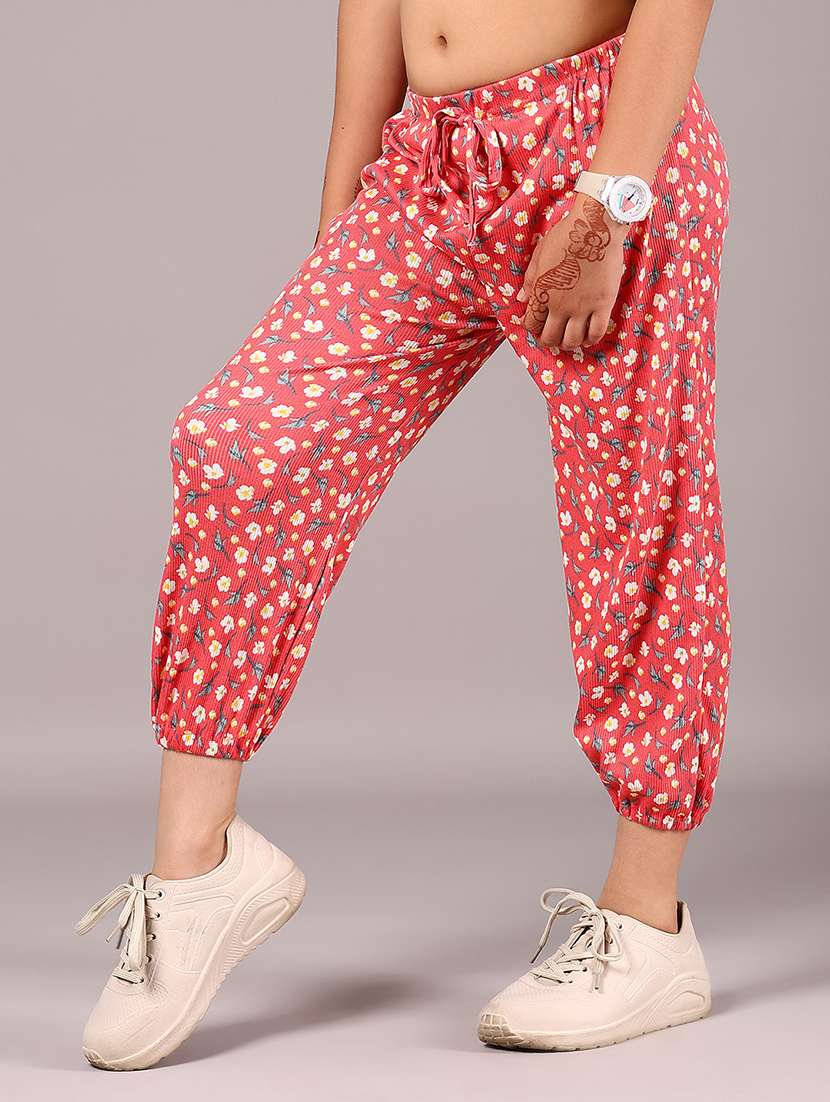girls red cotton harem trouser - 21874025 -  Standard Image - 2