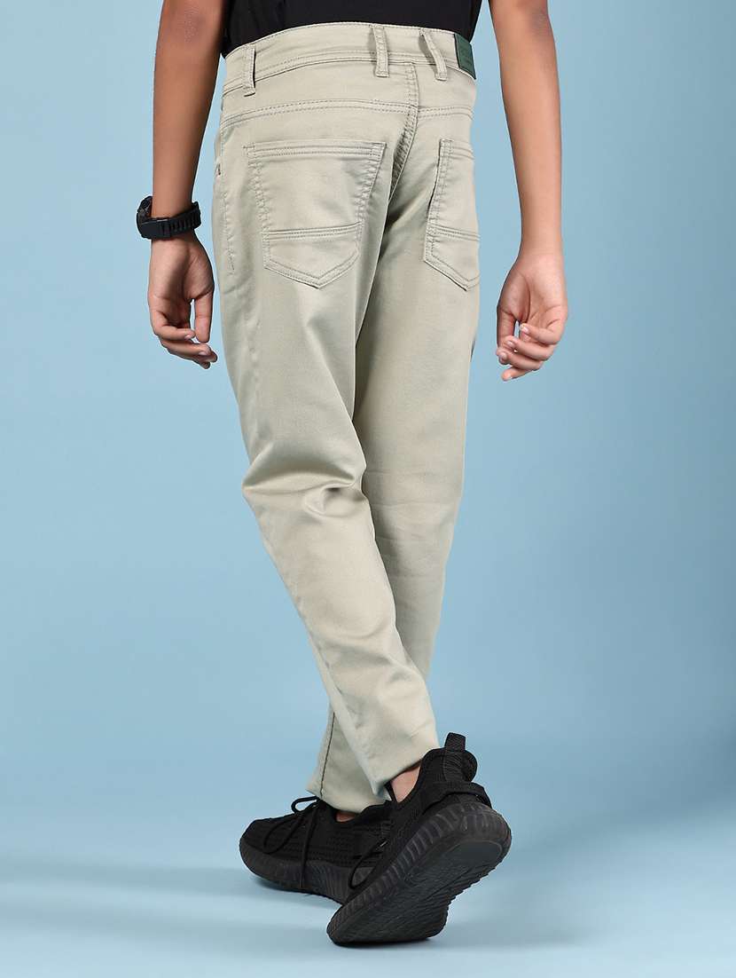 boys solid mid rise straight fit jeans - 21874147 -  Standard Image - 2