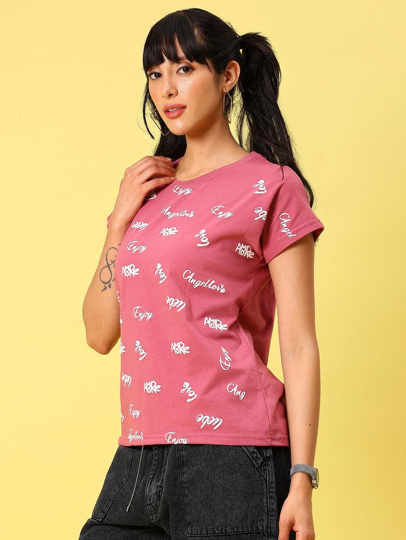 women printed short sleeve t-shirt - 21874154 - Standard Image - 2