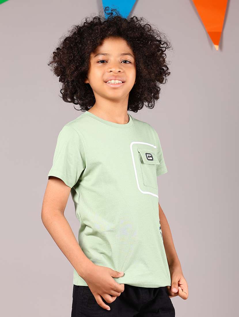 boys neo mint placement print short sleeve t-shirt - 21874216 - Standard Image - 2
