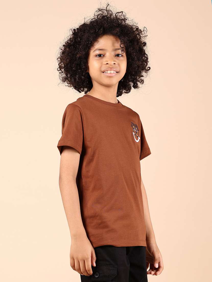 boys front & back print short sleeve t-shirt - 21874255 - Standard Image - 2