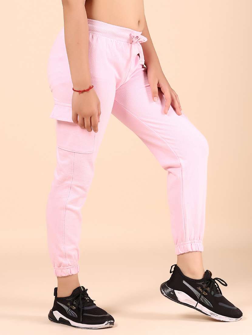 girls solid mid rise cargo - 21874296 -  Standard Image - 2