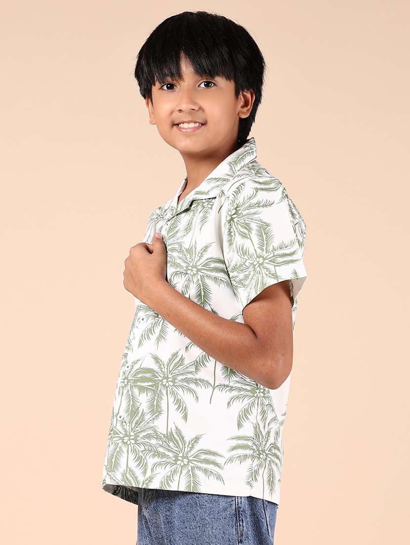 boys tropical printed short sleeve casual shirt - 21874382 -  Standard Image - 2