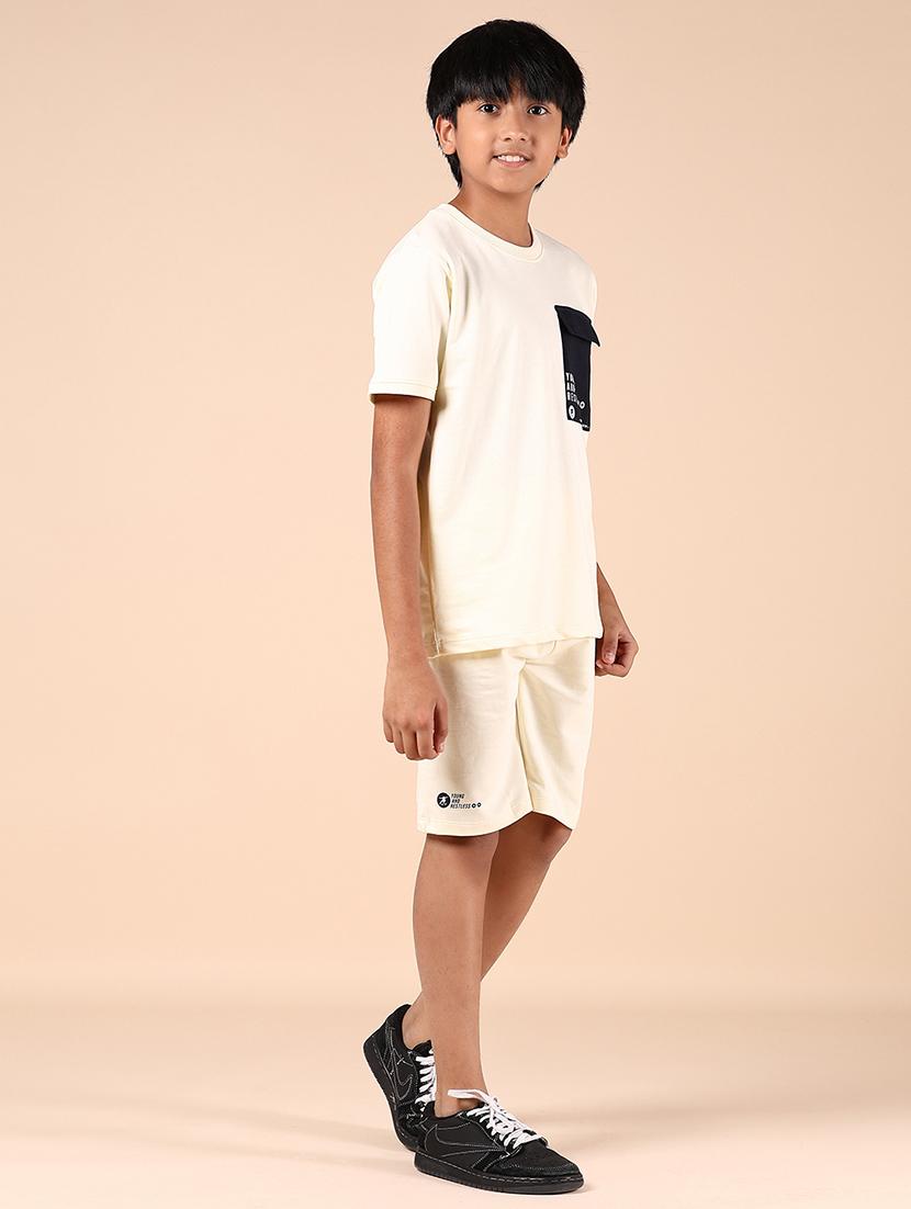 boys printed short sleeves co-ord set - 21874389 - Standard Image - 7