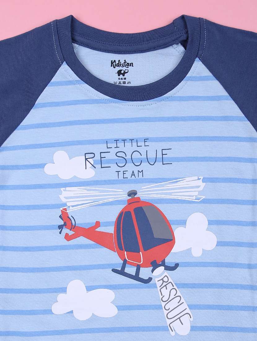 kids printed t-shirt and short set - 21874395 - Standard Image - 2