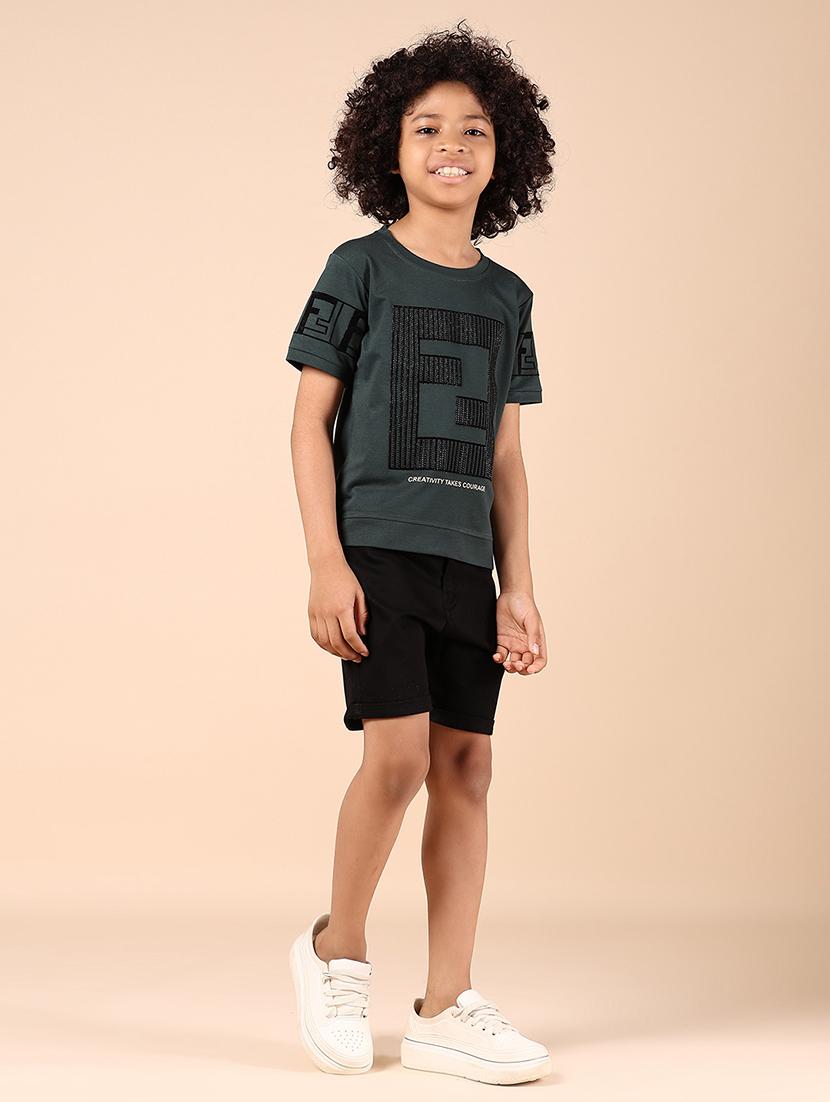 boys printed t-shirt and shorts co-ord set - 21874452 - Standard Image - 7