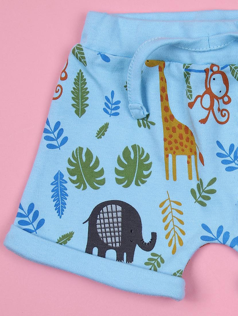kids pack of 2 printed mid rise shorts - 21874463 - Standard Image - 2