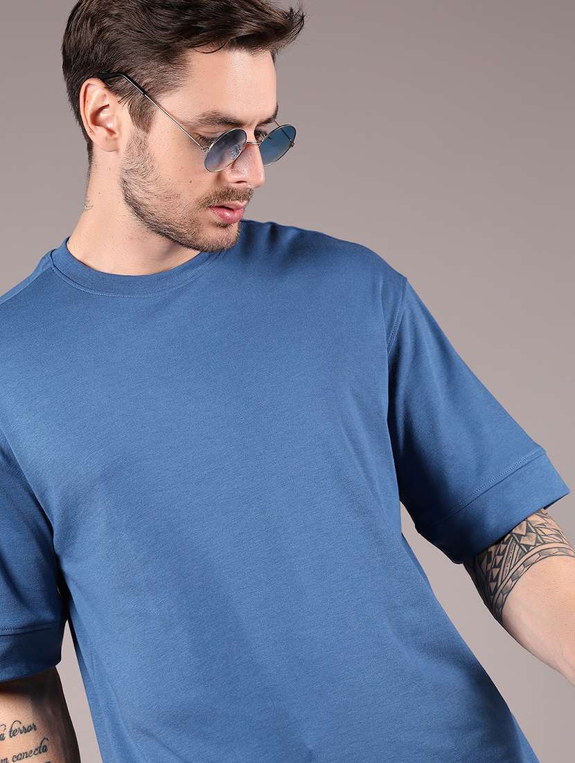 men solid short sleeve loose fit t-shirt - 21874468 -  Standard Image - 2