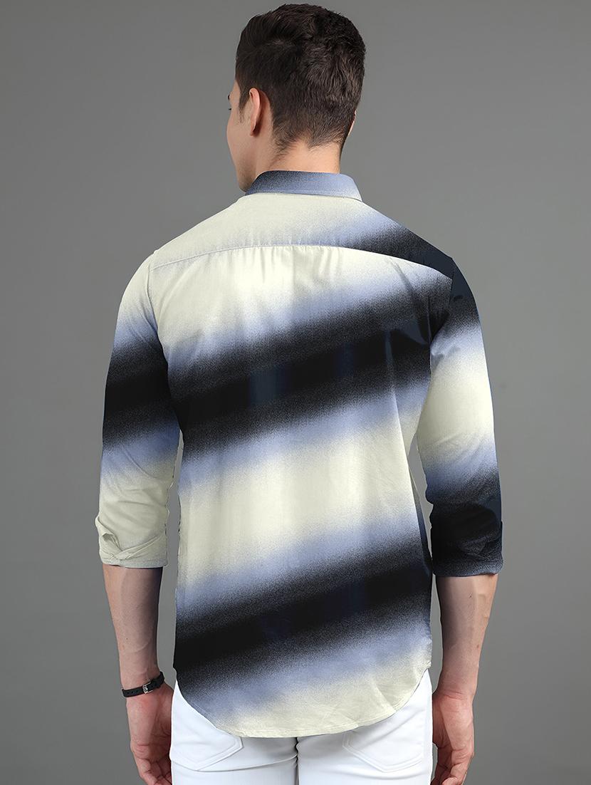men printed long sleeves casual shirt - 21874549 - Standard Image - 2