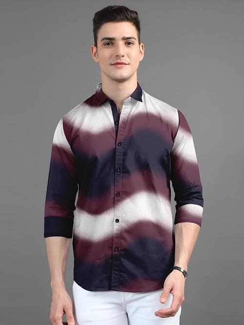 men printed short sleeve regular fit casual shirt - 21874551 -  Standard Image - 0