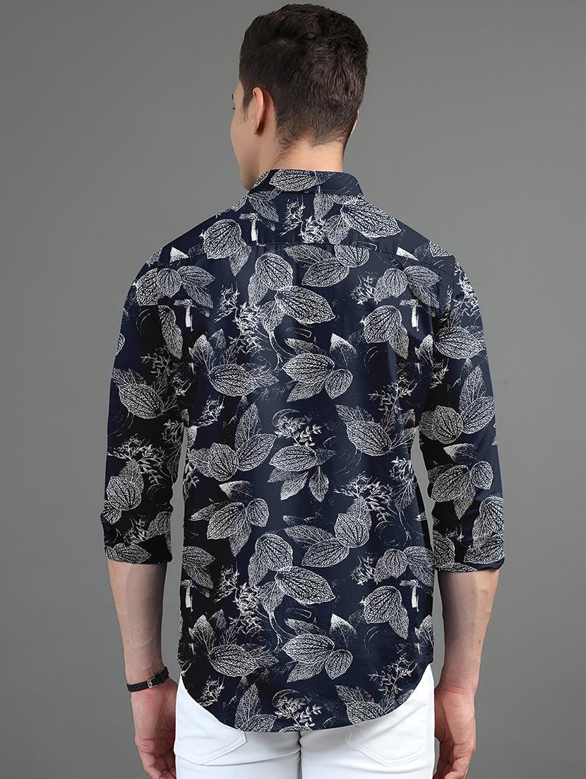 men printed long sleeves casual shirt - 21874554 - Standard Image - 2