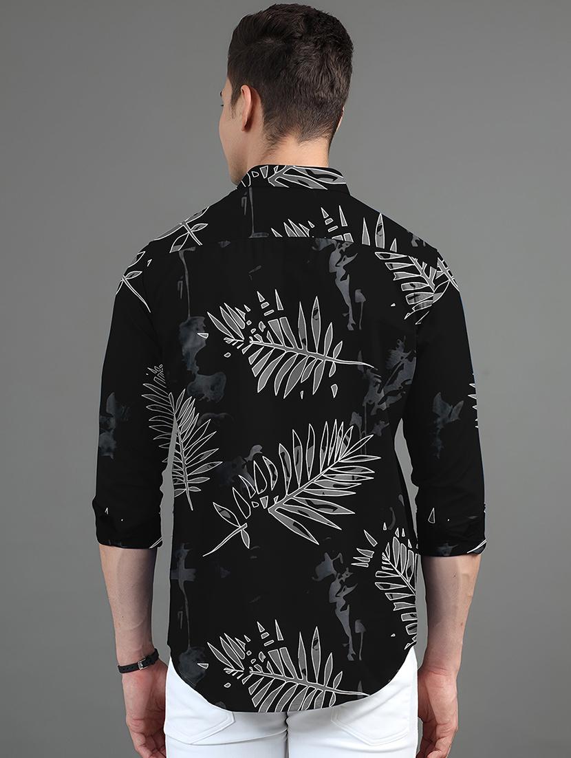 men printed long sleeves casual shirt - 21874555 - Standard Image - 2