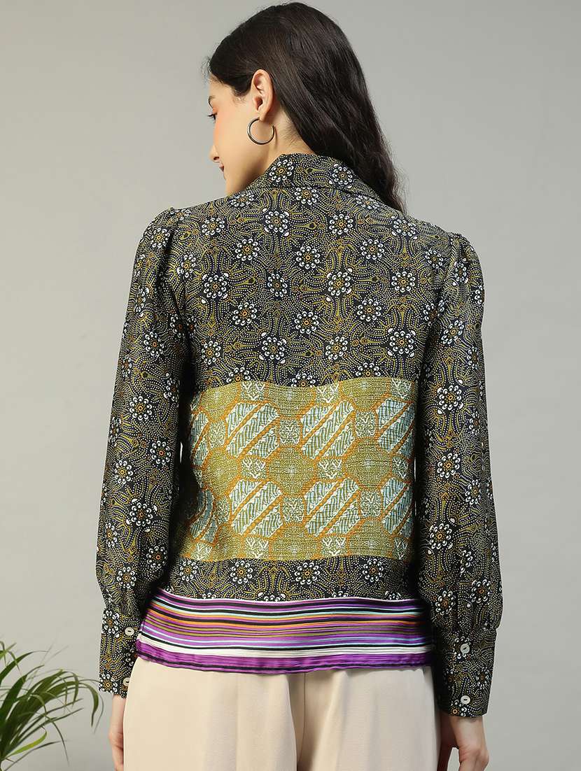 women printed long sleeves regular shirt - 21874615 -  Standard Image - 2