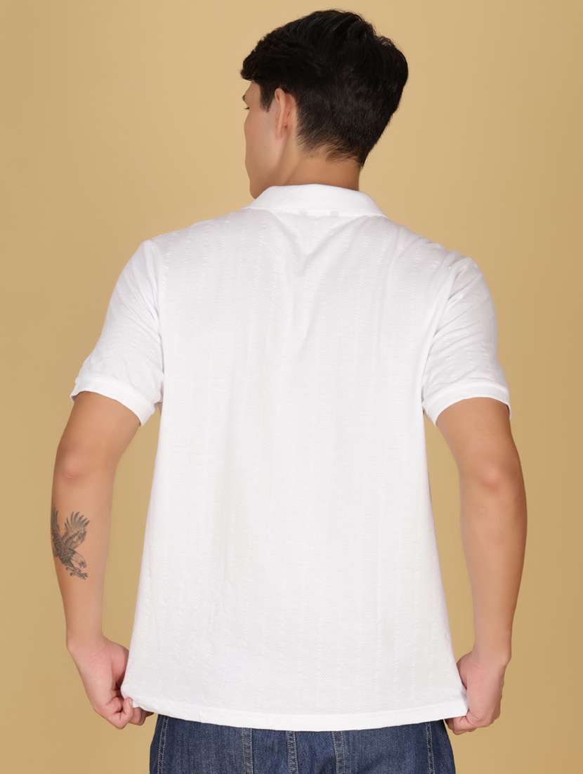 men solid short sleeve regular fit polo t-shirt - 21874695 - Standard Image - 2