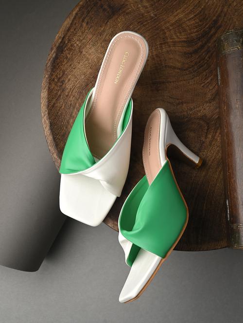 women green slip on sandal - 21874754 -  Standard Image - 0