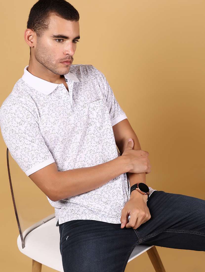 men printed short sleeve regular fit polo t-shirt - 21879176 -  Standard Image - 2