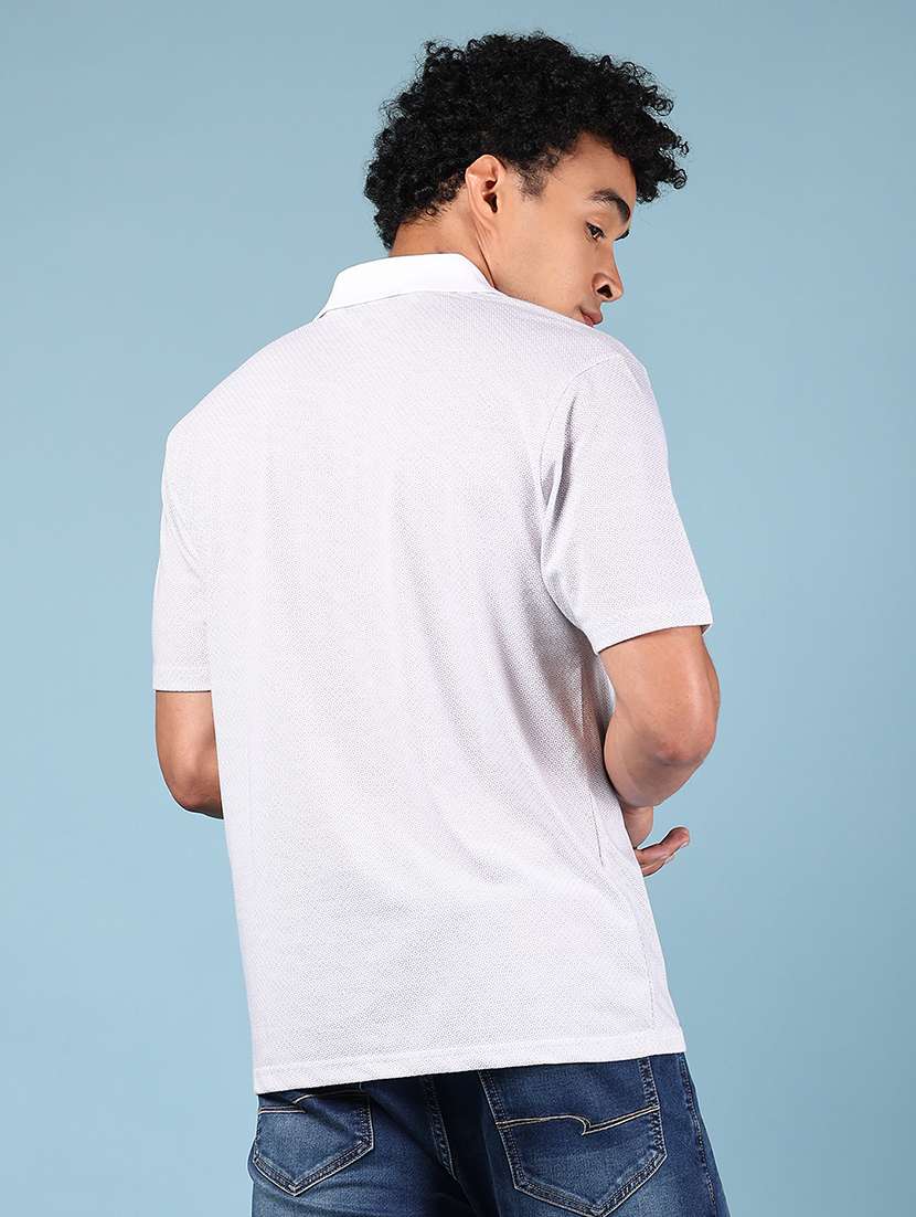 men printed short sleeve regular fit polo t-shirt - 21879177 -  Standard Image - 2