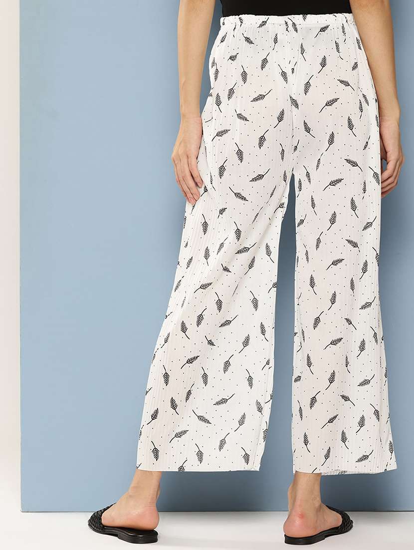 women printed high rise palazzo - 21879328 - Standard Image - 2