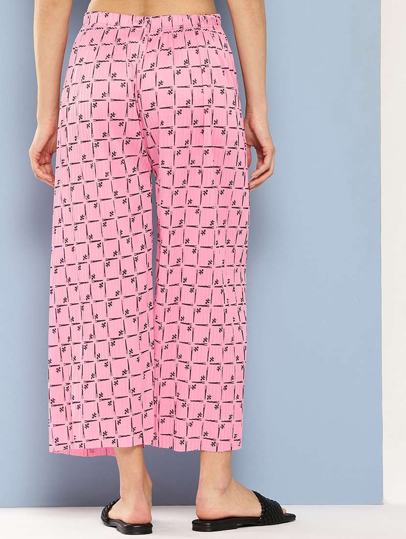 women printed high rise palazzo  - 21879339 -  Standard Image - 2