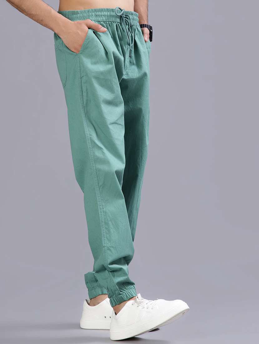 men solid mid rise relaxed fit jogger - 21880768 -  Standard Image - 2