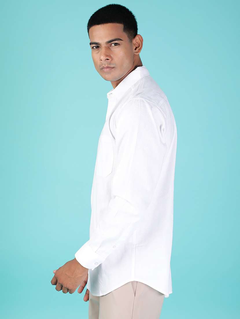 men solid long sleeve regular fit shirt - 21880810 - Standard Image - 2