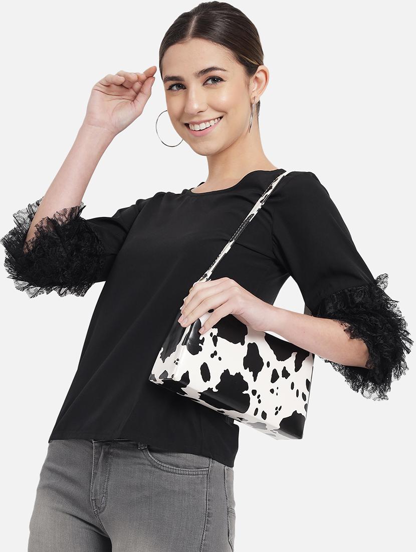 women solid round neck regular top - 21880862 - Zoom Image - 0