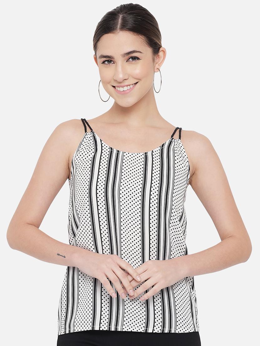 women printed shoulder strap regular top - 21880897 - Zoom Image - 0