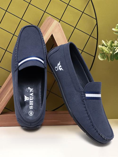 men blue slip on loafer - 21880908 - Standard Image - 0
