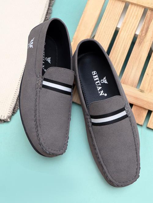 men grey slip on loafer - 21880909 - Standard Image - 0