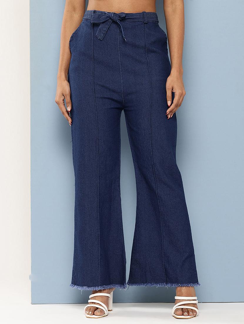 women solid high rise bootcut jean - 21881015 - Zoom Image - 0