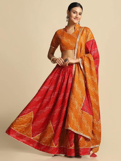 women flared semi stitched lehenga choli with dupatta set - 21881158 -  Standard Image - 0