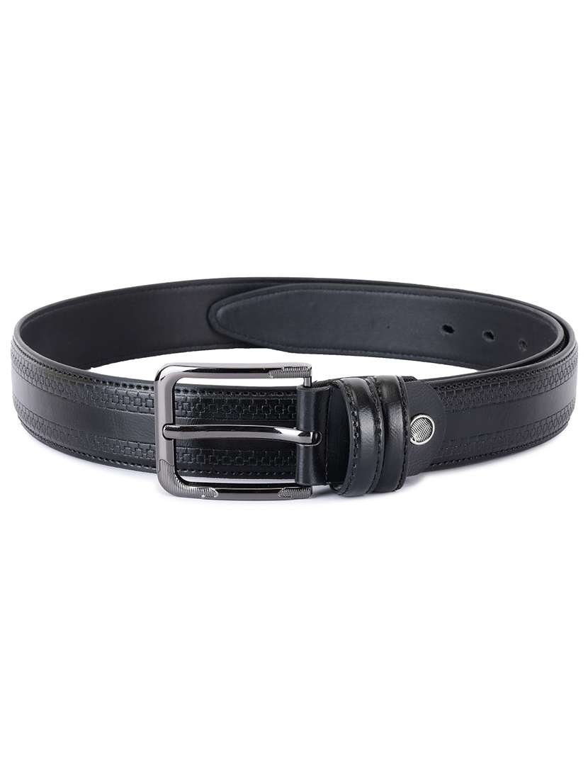 men black pin buckle closure belt - 21881230 -  Standard Image - 2