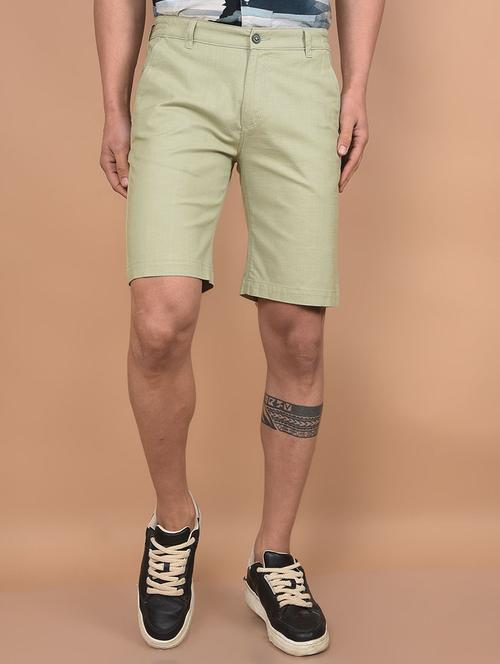 men neo mint solid mid rise slim fit short - 21881379 - Standard Image - 0