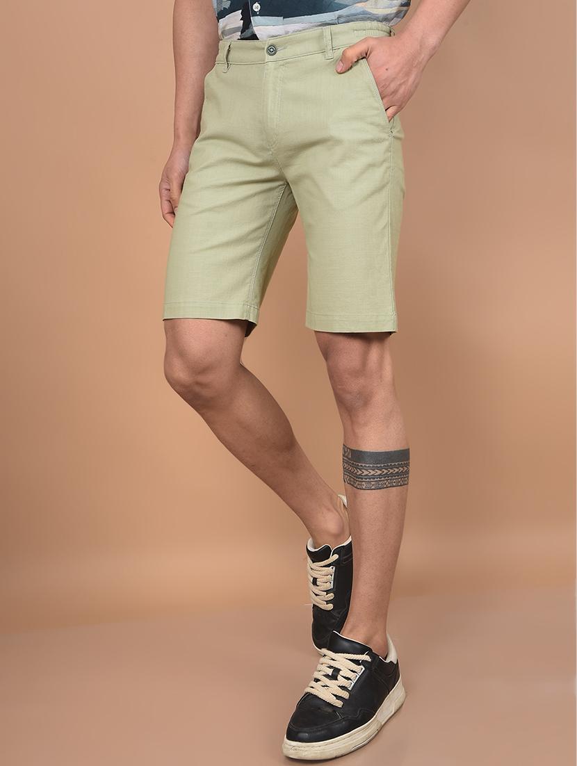 men neo mint solid mid rise slim fit short - 21881379 - Standard Image - 2